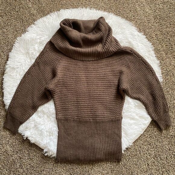Willi Smith Wool Blend Sweater Stretchy Brown Womens Size Small - Picture 1 of 7